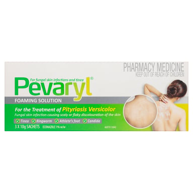 Pevaryl Foaming Solution 1% - 3 sachets