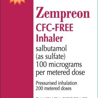 Zempreon CFC-Free Inhaler With Counter Salbutamol 100mcg - 200 doses