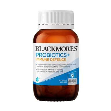 Blackmores Probiotics+ Immune Defence 30 capsules