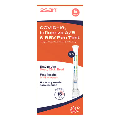 2San Covid-19 Flu RSV Pen Test 5 pack