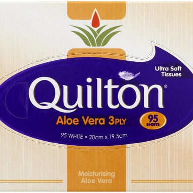 Quilton Facial Tissues Aloe Vera 95 pack