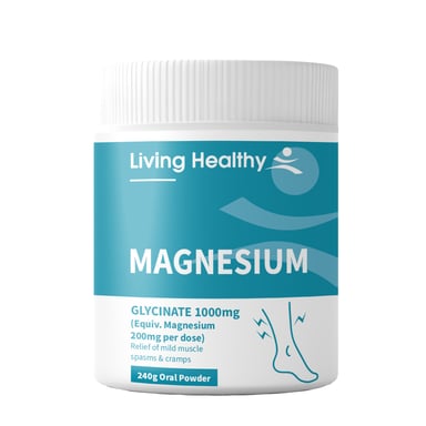 Living Healthy Magnesium Glycinate Oral Powder 240g