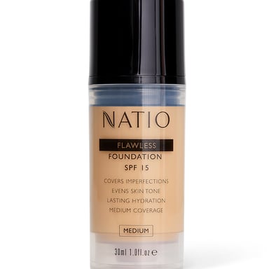 Natio Flawless Foundation SPF15 Medium 1 each