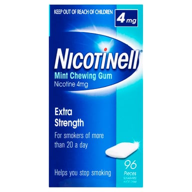 Nicotinell Mint Nicotine Chewing Gum 4mg Extra Strength 96 pieces