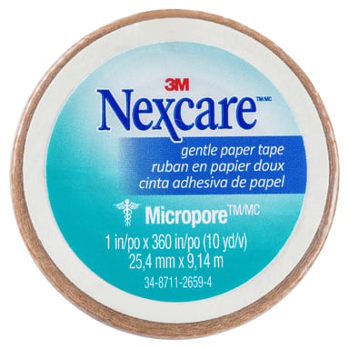 Nexcare Micropore Paper Tape Tan 25mm - 1 roll