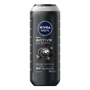 Nivea Men Shower Gel Active Clean Charcoal 500ml