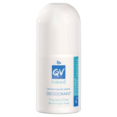 Ego QV Naked Deodorant Roll On Fragrance Free 80g