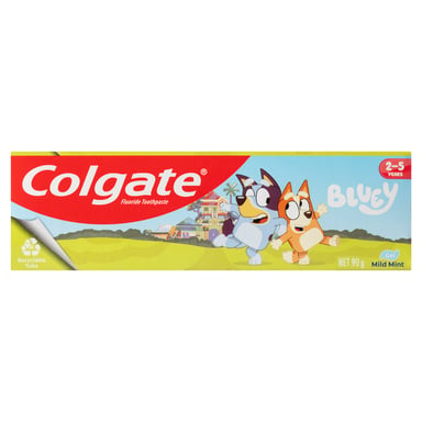 Colgate Bluey Mild Mint Gel Toothpaste 90g