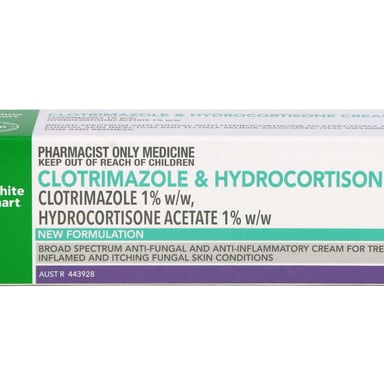 TerryWhite Chemmart Clotrimazole & Hydrocortisone Cream 1% - 30g