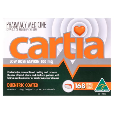 Cartia 100mg - 168 tablets