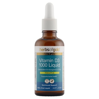 Herbs of Gold Vitamin D3 1000 Liquid 50ml