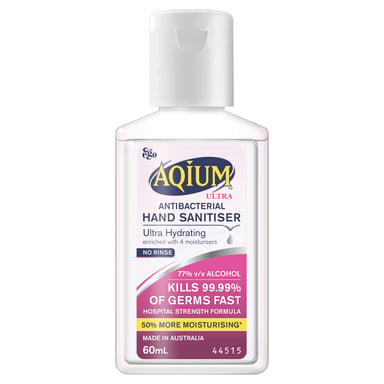 Ego Aqium Hand Sanitiser Ultra 60ml