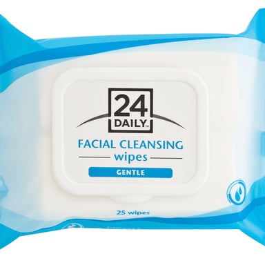 24 Daily Facial Cleansing Wipes Gentle 25 wipes