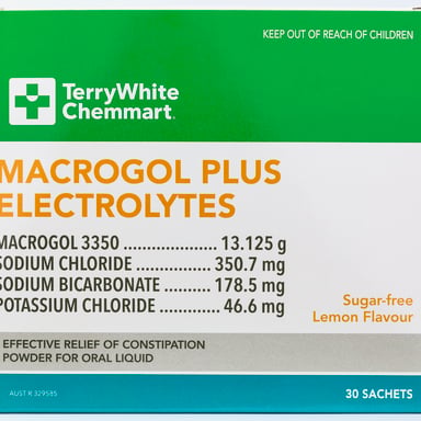 TerryWhite Chemmart Macrogol 30 sachets