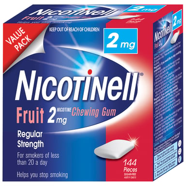 Nicotinell Mint Nicotine Chewing Gum 2mg Regular Strength 144 pieces