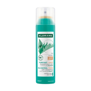 Klorane Oil Control Dry Shampoo With Nettle & Vitamin E Dark Hair - Oily Scalp And Hair 150ml