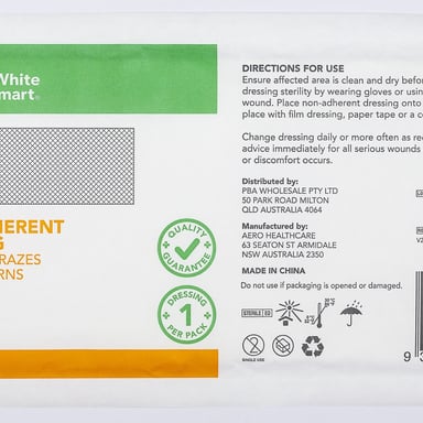 TerryWhite Chemmart Non Adherent Wound Dressing 10X20cm - 1 pack