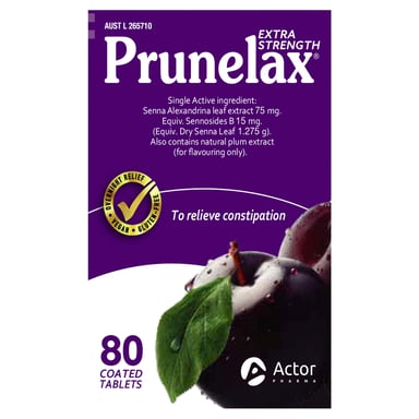 Prunelax Extra Strength Laxative 80 tablets