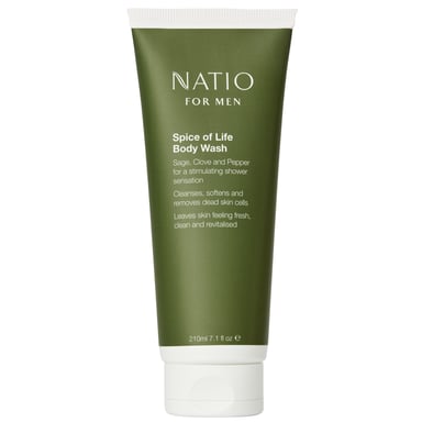 Natio For Men Spice Of Life Body Wash 210ml