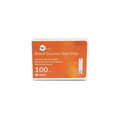 GlucoKey Blood Glucose Test Strips 100