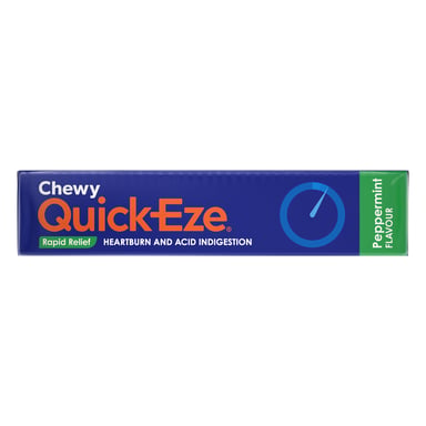 Quick-Eze Heartburn & Indigestion Relief Chewy Peppermint 8 tablets
