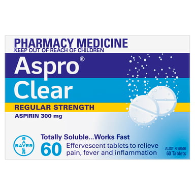 Aspro Clear 60 tablets