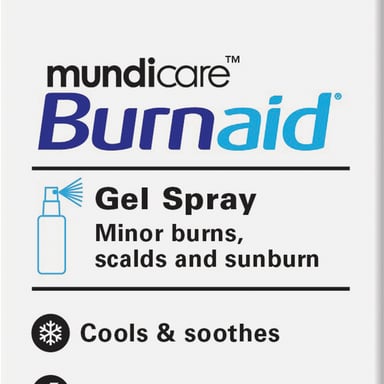 Mundicare Burnaid Burn Gel Spray 50ml