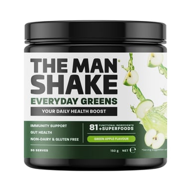 The Man Shake Everyday Super Greens Green Apple 150g