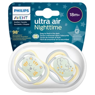 Avent Ultra Air Night Soother 18+ Months 2 packs