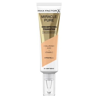 Max Factor Miracle Pure Foundation 32 Light Beige 1 each