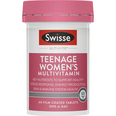 Swisse Ultivite Teenage Women's Multivitamin 60 tablets