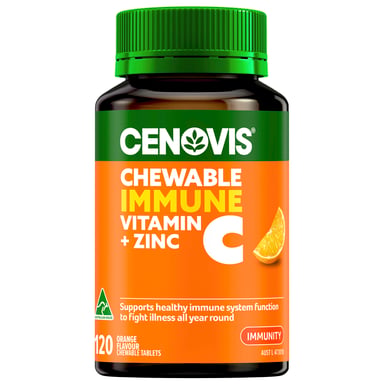Cenovis Immune Vitamin C + Zinc 120 chewable tablets