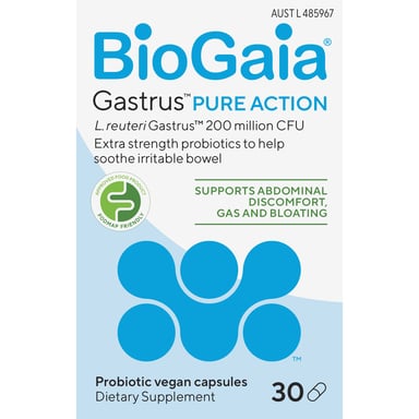 BioGaia Gastrus Pure Capsules 30 Pack