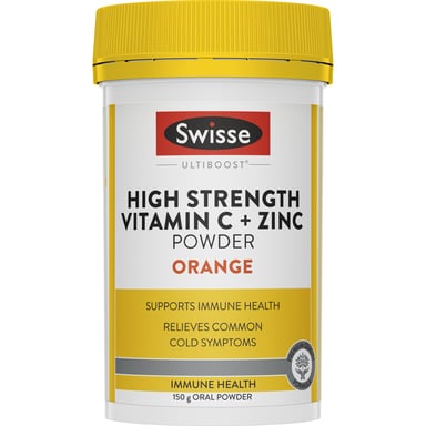 Swisse Ultiboost Vitamin C + Zinc Powder Orange 150g
