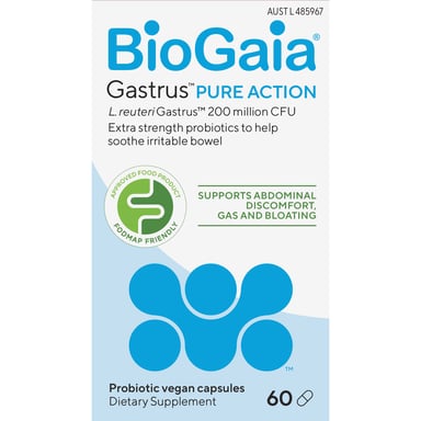 BioGaia Gastrus Pure Capsules 60 Pack