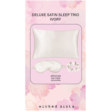 Wicked Sista Deluxe Satin Sleep Trio Ivory 1 each