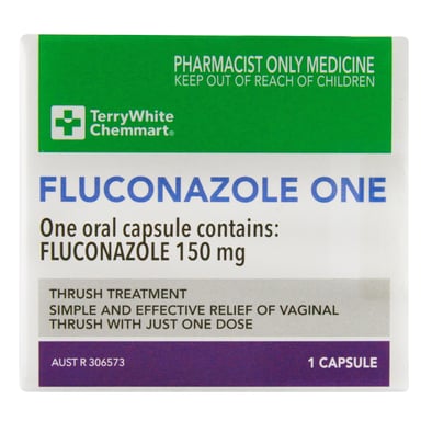 TerryWhite Chemmart Fluconazole One 150mg - 1 capsule