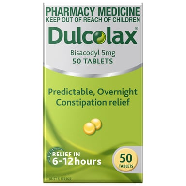 Dulcolax 5mg - 50 tablets