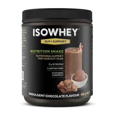 Isowhey GLP-1 Support Nutrition Shake Chocolate 480g