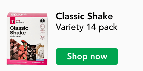 Tony Ferguson Classic shake, Variety 14 pack, Shop now
