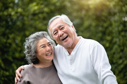 Asian couple