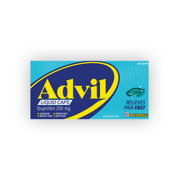 Advil Ibuprofen 200mg Minis 20 liquid capsules