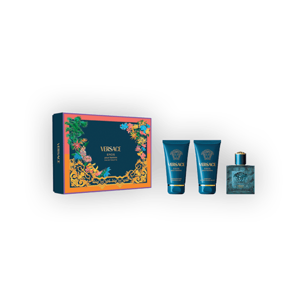 Versace Eros Pour Homme EDT 50ml Gift Set 3 piece