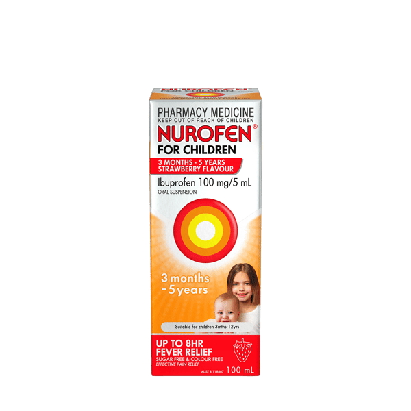 Nurofen for Children 3 Months to 5 Years Strawberry 100ml