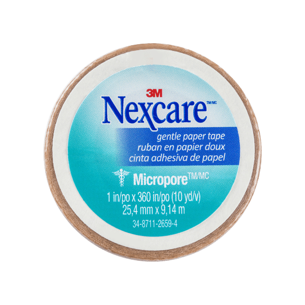 Nexcare Micropore Paper Tape Tan 25mm - 1 roll