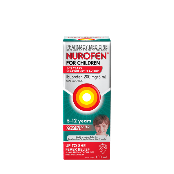 Nurofen For Children 5-12 Years Strawberry 100ml