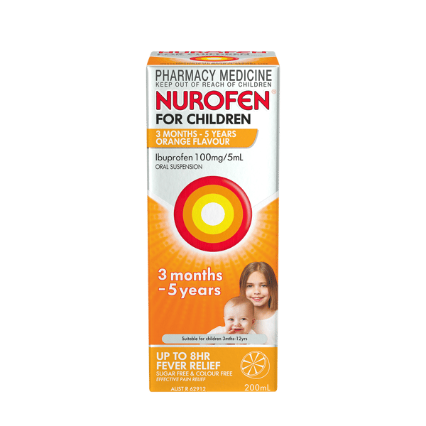 Nurofen for Children 3 Months to 5 Years Orange 200ml