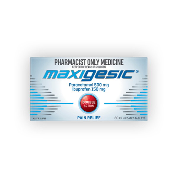 Maxigesic Paracetamol + Ibuprofen 150mg - 30 tablets