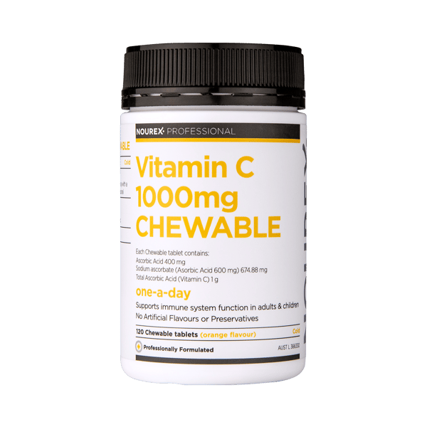 Nourex Professional Vitamin C 1000mg - 120 chewable tablets