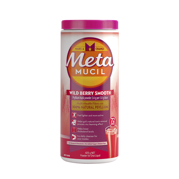 Metamucil Powder Smooth Wild Berry 425g - 72 doses
